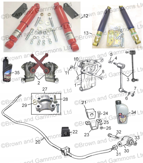 Image for Rear Shock Absorbers and Rear Anti roll bar